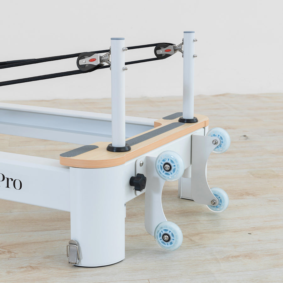 Contour Pro Folding Aluminium Pilates Reformer Machine (Black)