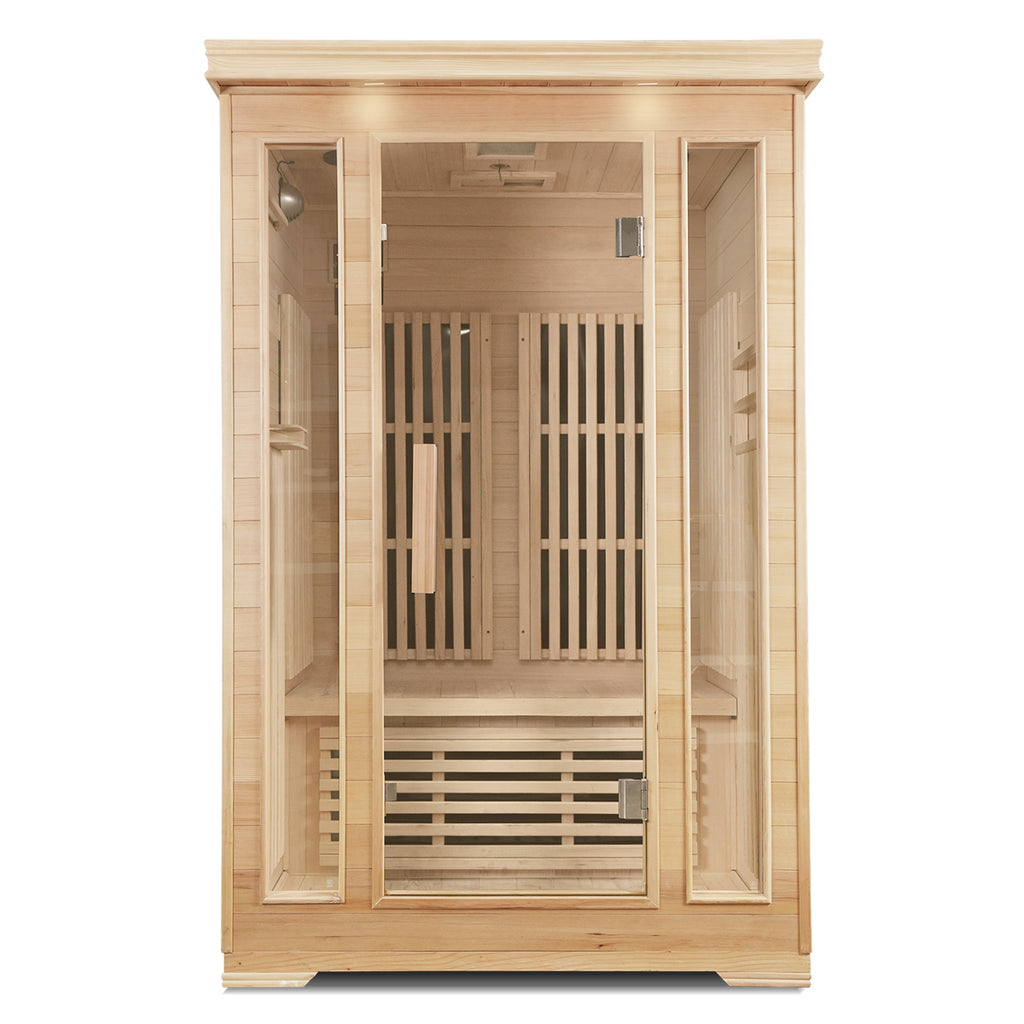 ReGen8 Duo Indoor - 2 Person Infrared Sauna (Natural) | Lifespan Fitness