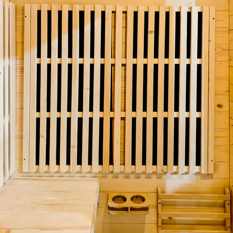 ReGen8 Quadro Outdoor - 4 Person Infrared Sauna (Natural)