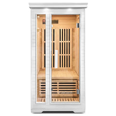 ReGen8 Solo Indoor  - 1 Person Infrared Sauna (White)