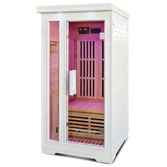 ReGen8 Solo V2 - 1 Person Infrared Sauna (White)