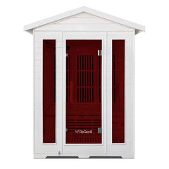 ReGen8 Trio Outdoor - 3 Person Infrared Sauna (White)