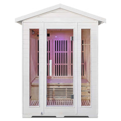 ReGen8 Trio Outdoor - 3 Person Infrared Sauna (White)