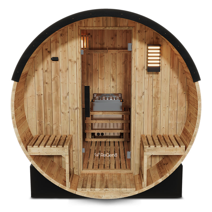 ReGen8 Venturo - 4 Person Outdoor Barrel Sauna