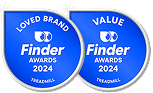 Finder Awards 2024 Loved Brand Value Badge