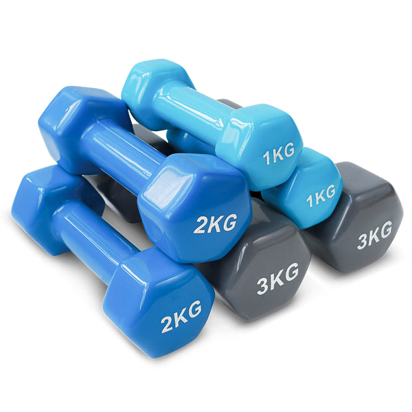 CORTEX 1kg to 3kg 3-Pair Dumbbell Set with Stand