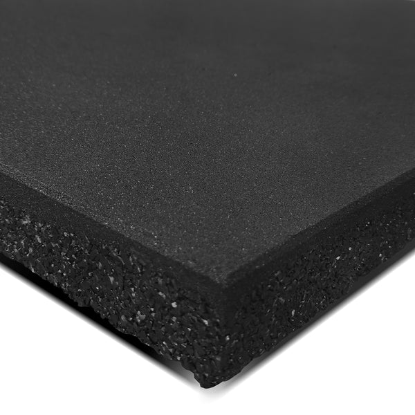 CORTEX 50mm Commercial Dual Density Rubber Gym Floor Tile Mat (1m x 1m) Pack of 4