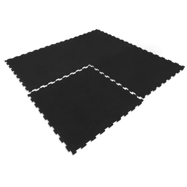 CORTEX 10mm Commercial Interlocking Rubber Gym Tile Mat (1m x 1m) Pack of 16