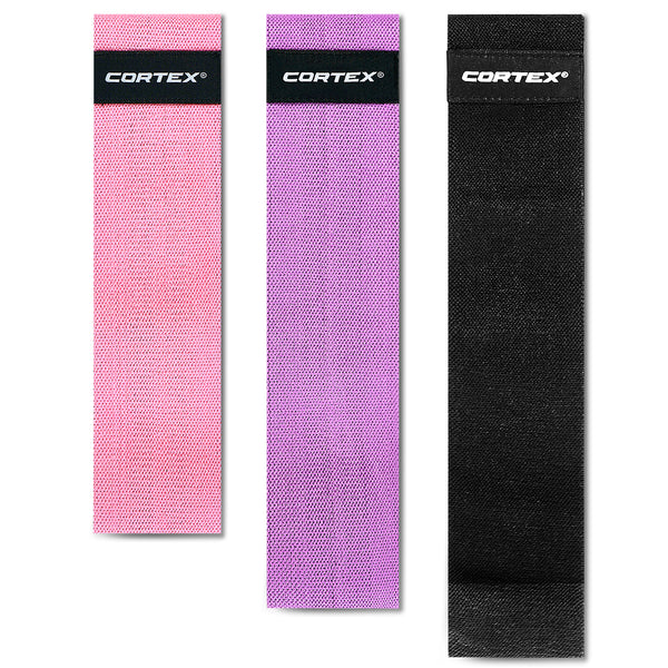CORTEX FibraBands Fabric Premium Resistance Bands 3 Pack (82mm)