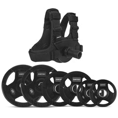 CORTEX Plate Loaded Weight Vest with 35kg Tri-Grip Olympic Plate Package