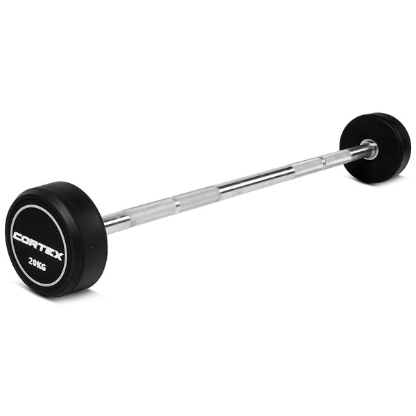 CORTEX Alpha Series Fixed Barbell Set 100kg + Stand