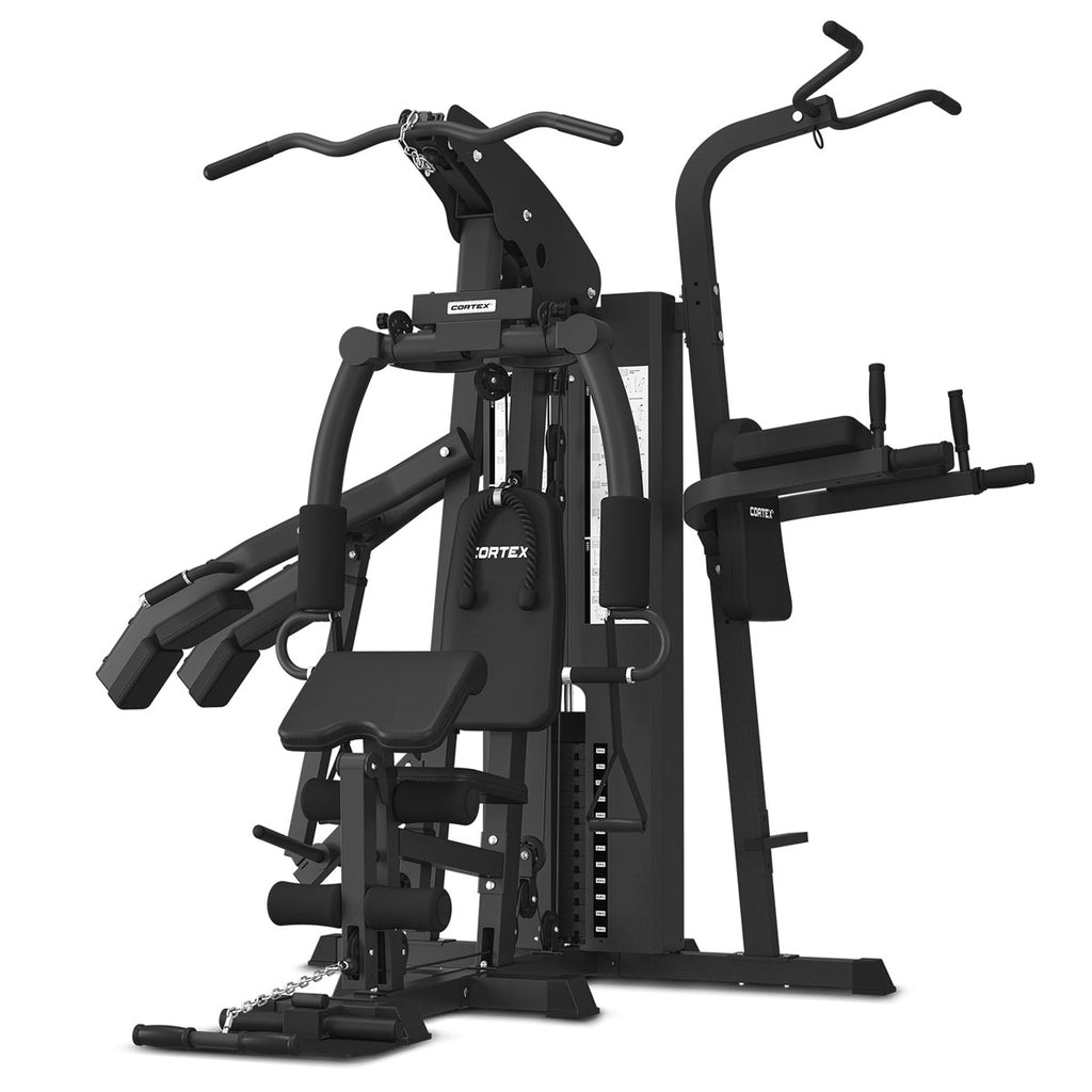 CORTEX GS7 Multi Station Home Gym with 96.5kg Weight Stack Package ...