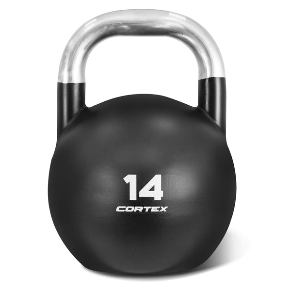 CORTEX 8kg to 32kg Commercial Steel Kettlebell V2 Package with Kettlebell Stand
