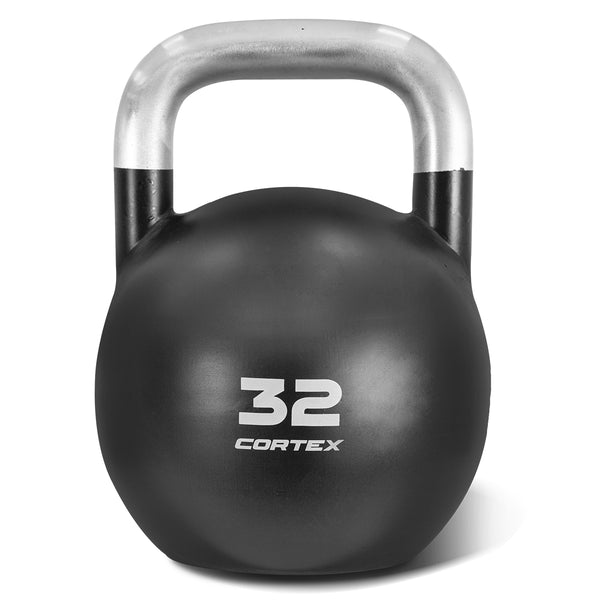 CORTEX 8kg to 32kg Commercial Steel Kettlebell V2 Package with Kettlebell Stand