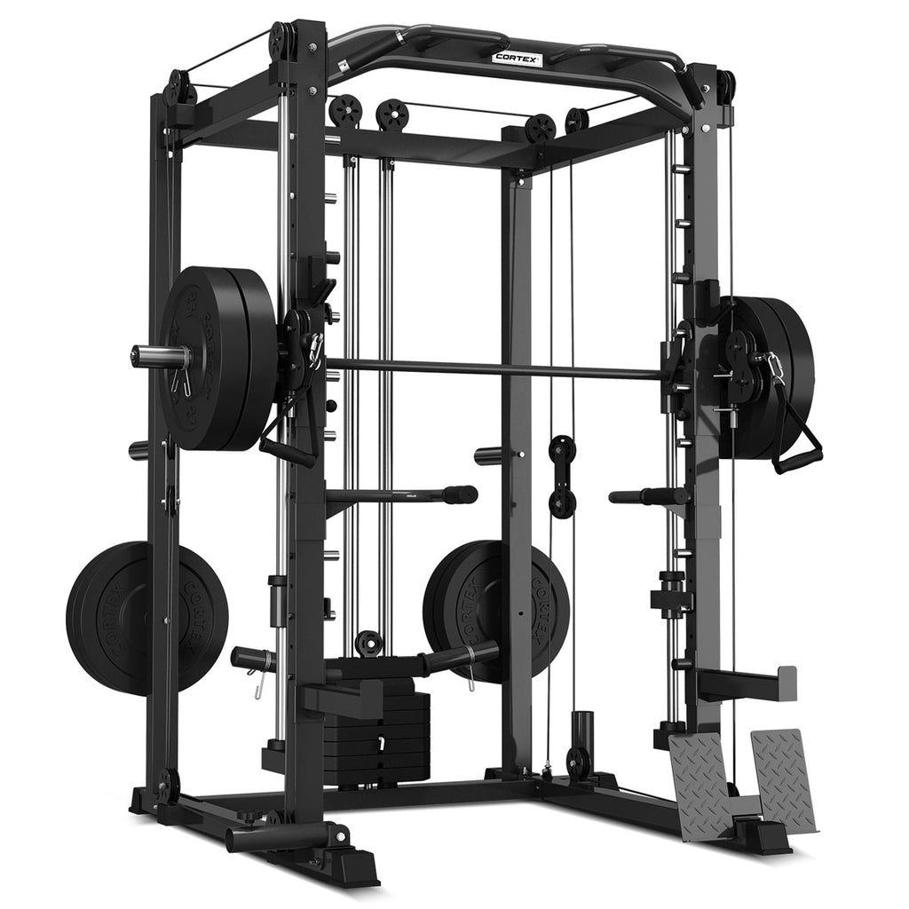CORTEX SM-20 6-in-1 Power Rack with Smith & Cable Machine – Lifespan ...