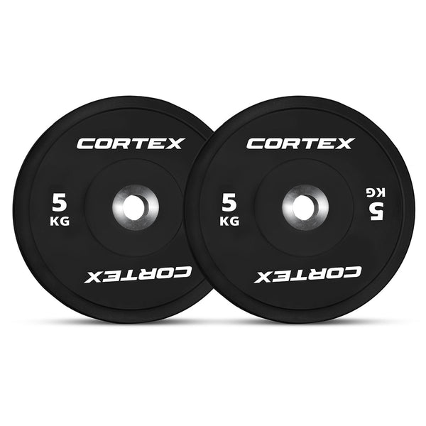 CORTEX 150KG Competition Bumper Plates Set with 16 Plate Toaster Rack