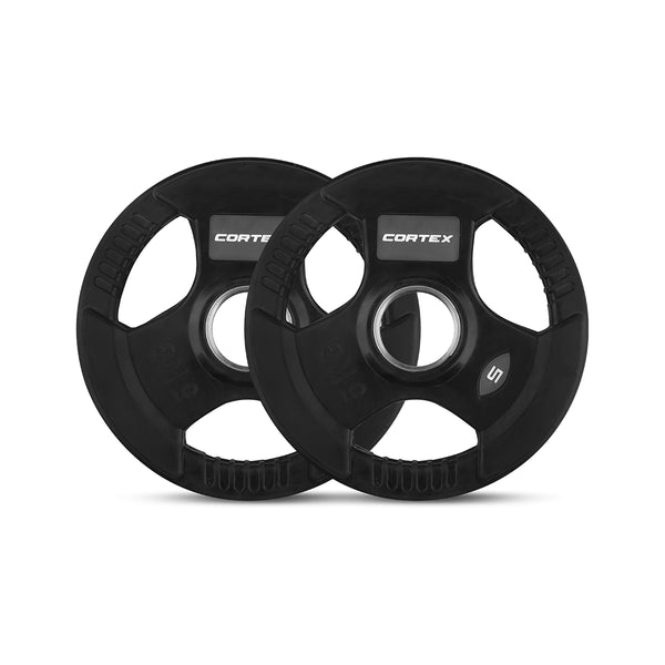 CORTEX 90kg Tri-Grip 50mm Olympic Plate Set