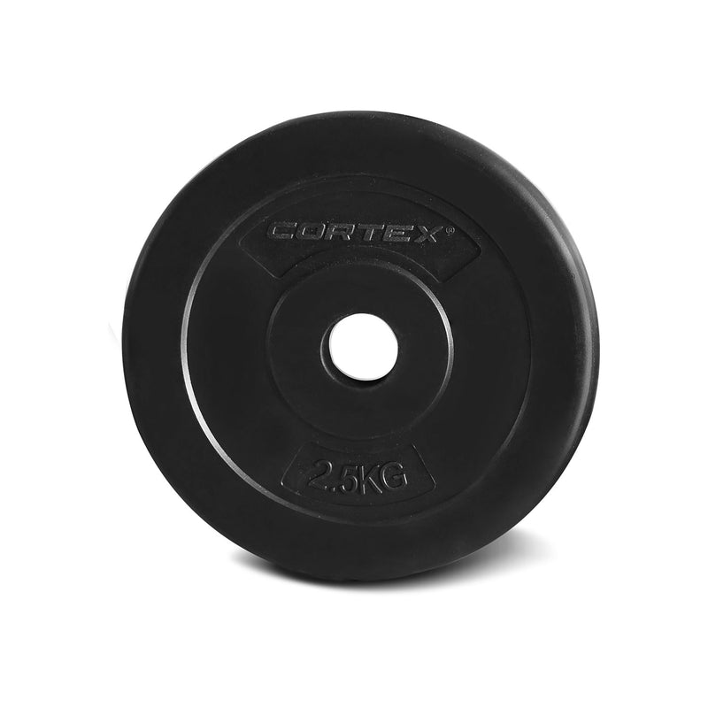 CORTEX 90kg EnduraShell Barbell Weight Set with Weight Tree