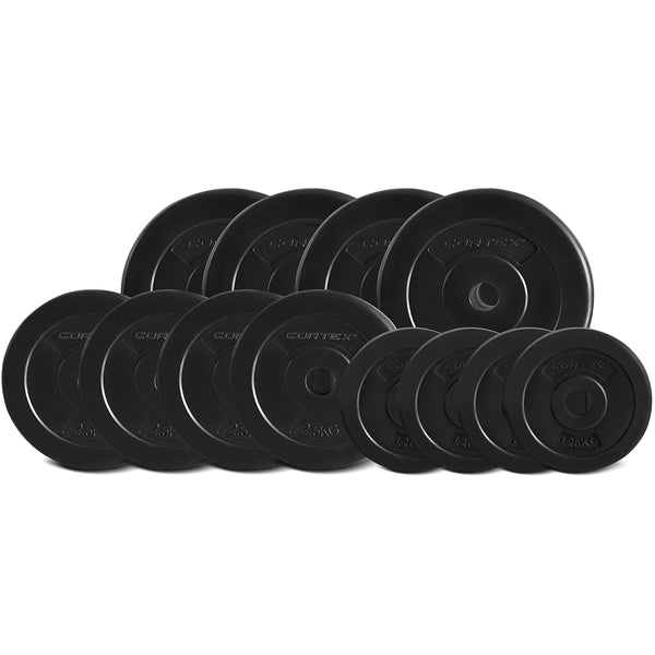 CORTEX 40kg EnduraShell Curl Bar Weight Set