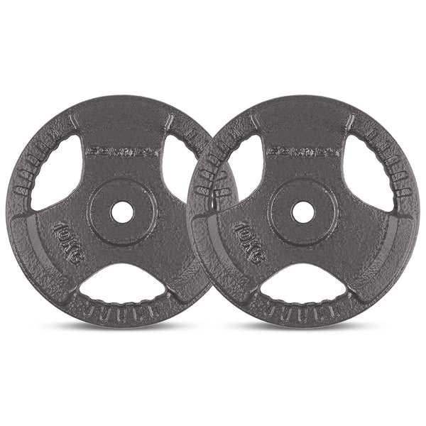 CORTEX 10kg Tri-Grip 25mm Standard Plates (Pair)