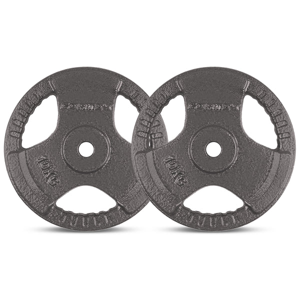 CORTEX 10kg Tri-Grip 25mm Standard Plates (Pair)