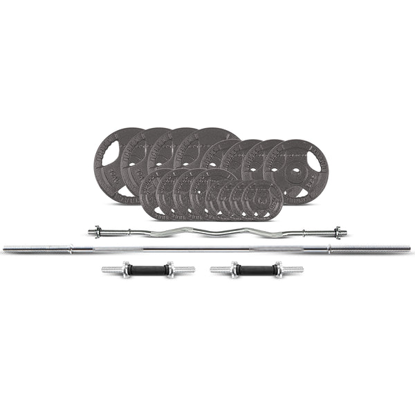 CORTEX 90kg Tri-Grip 27mm Standard Barbell Weight Set