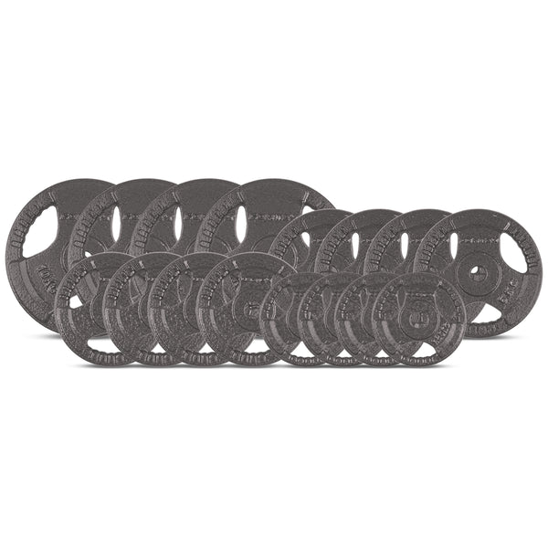 CORTEX 90kg Tri-Grip 27mm Standard Barbell Weight Set with Weight Tree