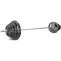CORTEX 90kg Tri-Grip 25mm Standard Barbell Weight Set with Weight Tree