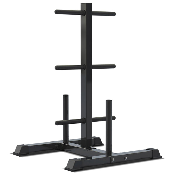 CORTEX 90kg Tri-Grip 27mm Standard Barbell Weight Set with Weight Tree