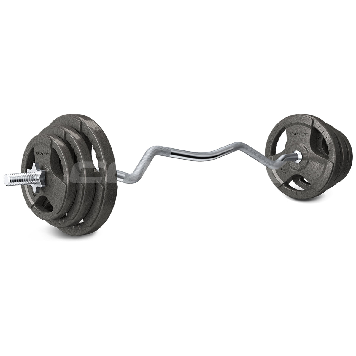 CORTEX 40kg Curl Bar 27mm Standard Weight Set