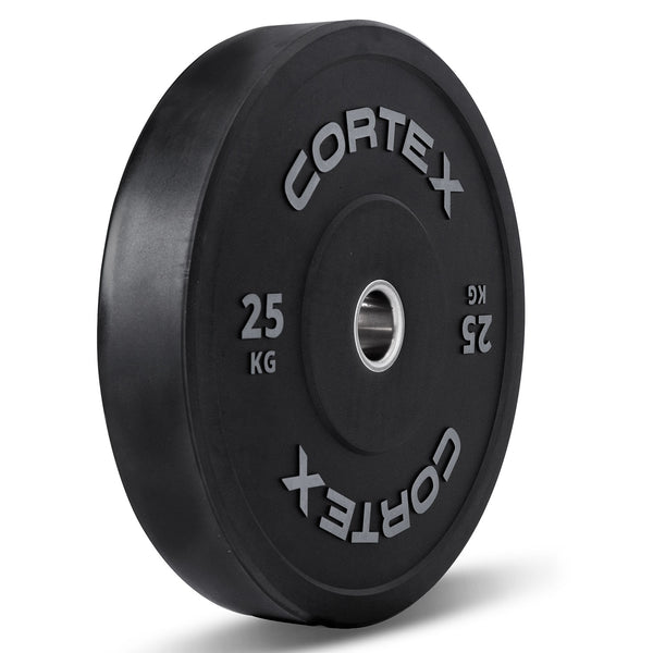 CORTEX Pro 170kg Black Series Bumper Plate V2 Package with SPARTAN205 Barbell