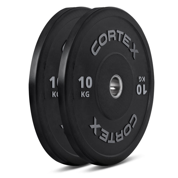 CORTEX Pro 260kg Black Series Bumper Plate V2 Package with Zeus Competition Barbell