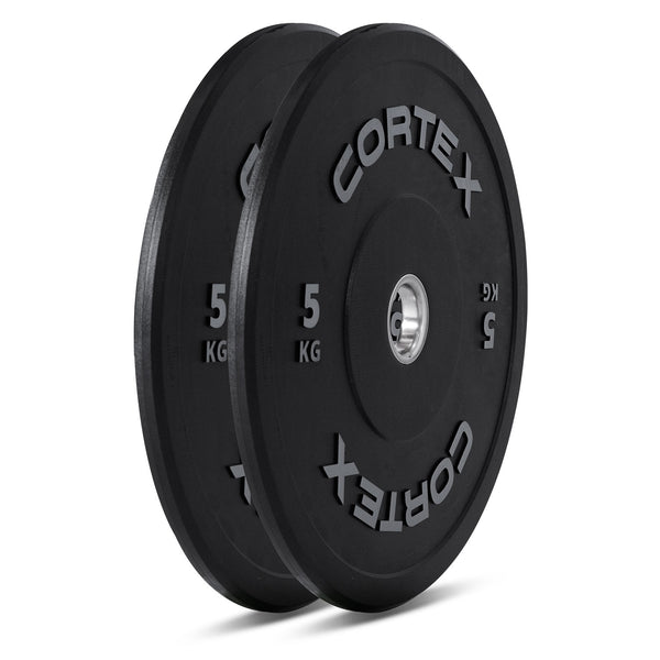 CORTEX Starter 90kg Black Series Bumper Plate V2 Package with SPARTAN205 Barbell