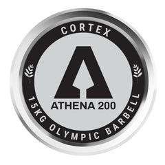 CORTEX ATHENA200 200cm 15kg Womens' Olympic Barbell with Lockjaw Collars