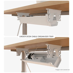 ErgoDesk Height Adjustable Under Desk Cable Management Tray (100cm)
