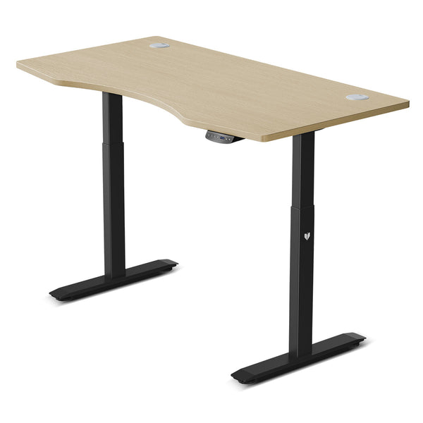 ErgoDesk Automatic Standing Desk 1800mm (Oak) + Cable Management Tray