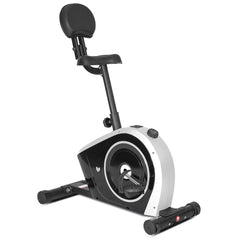 Cyclestation3 Exercise Bike with ErgoDesk Automatic Standing Desk 1800mm in White