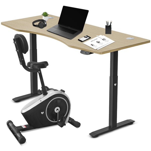 Stationary bike desk top
