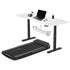 V-Fold Treadmill with ErgoDesk Automatic White Standing Desk 1800mm + Cable Management Tray