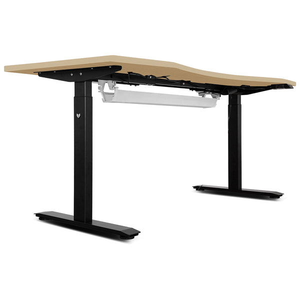WalkingPad M2 Treadmill with ErgoDesk Automatic Oak Standing Desk 1500mm + Cable Management Tray