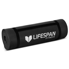 Lifespan Fitness Exercise Mat Black 15mm