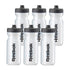 Reebok Water Bottle (500ml, Clear) Pack of 6